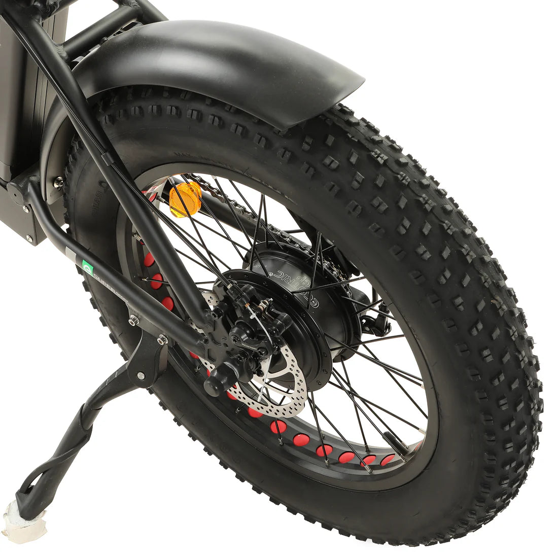 Ecotric 48V portable and folding fat ebike with LCD display