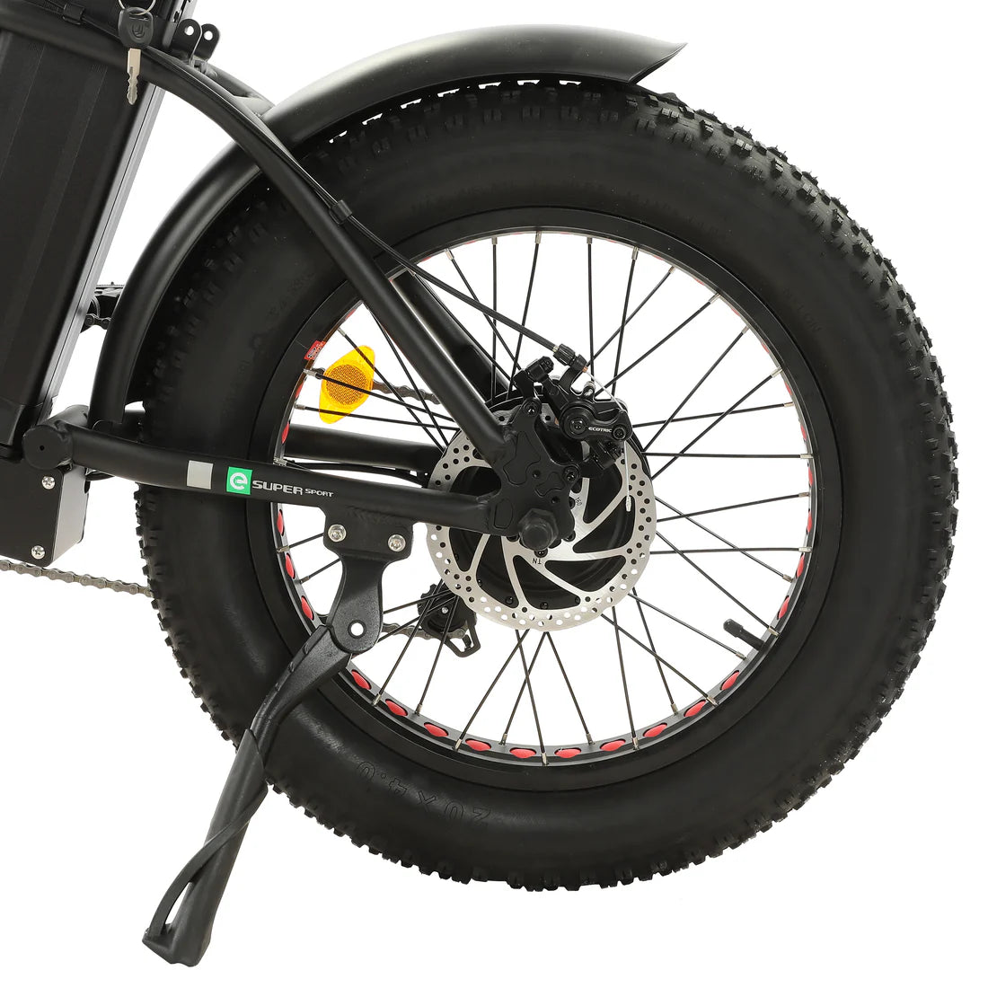 Ecotric 48V portable and folding fat ebike with LCD display