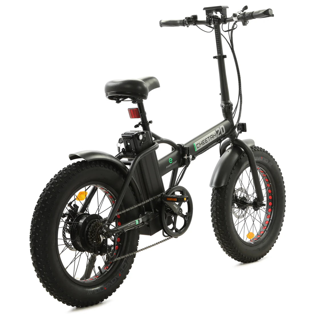 Ecotric 48V portable and folding fat ebike with LCD display