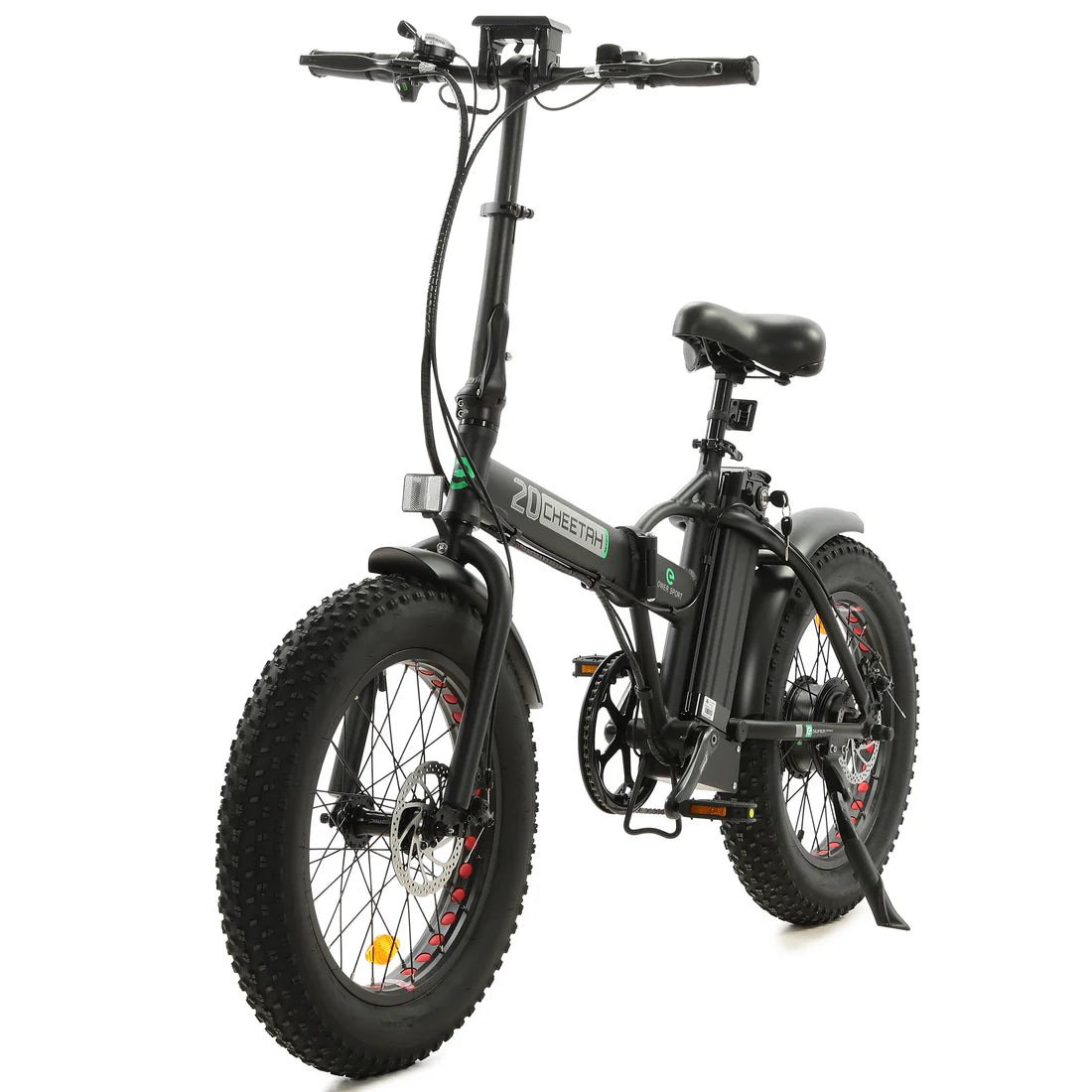 Ecotric 48V portable and folding fat ebike with LCD display