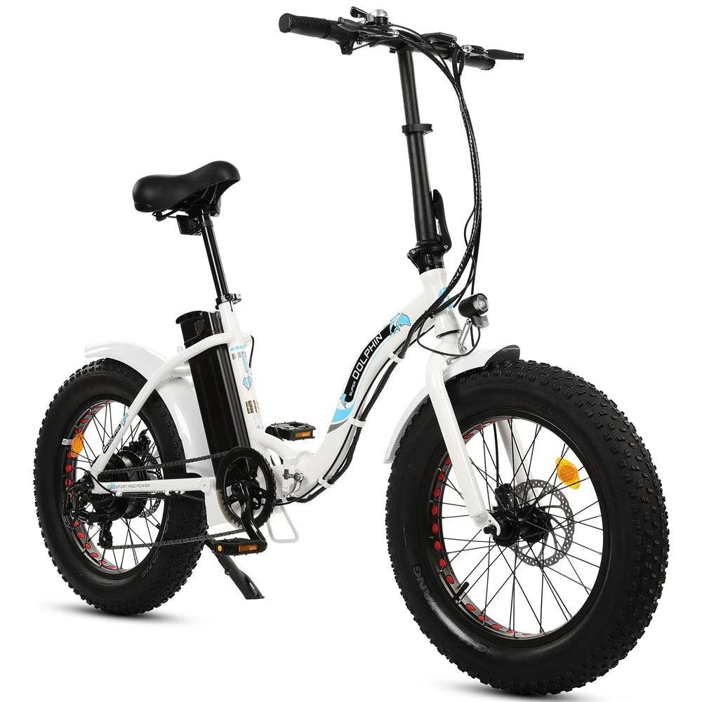 Ecotric Portable and folding fat bike model Dolphin
