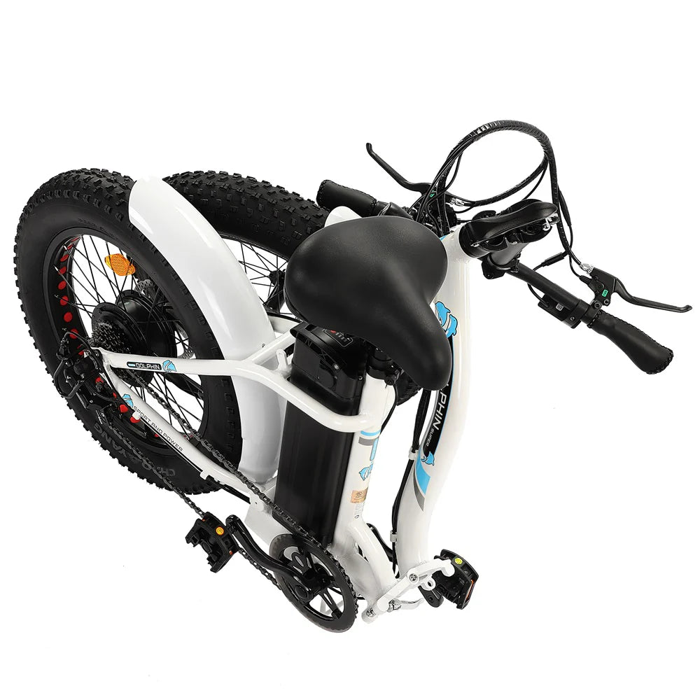 Ecotric Portable and folding fat bike model Dolphin
