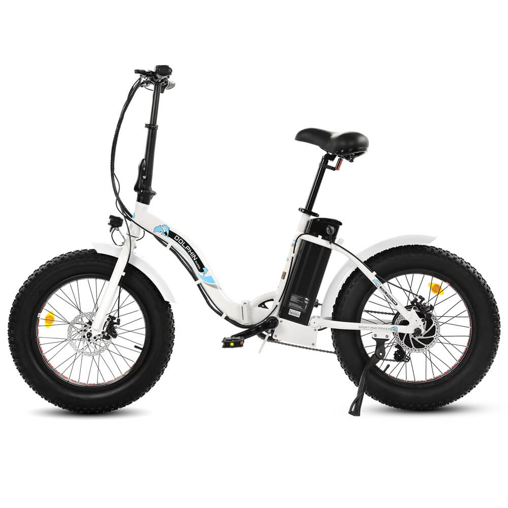 Ecotric Portable and folding fat bike model Dolphin