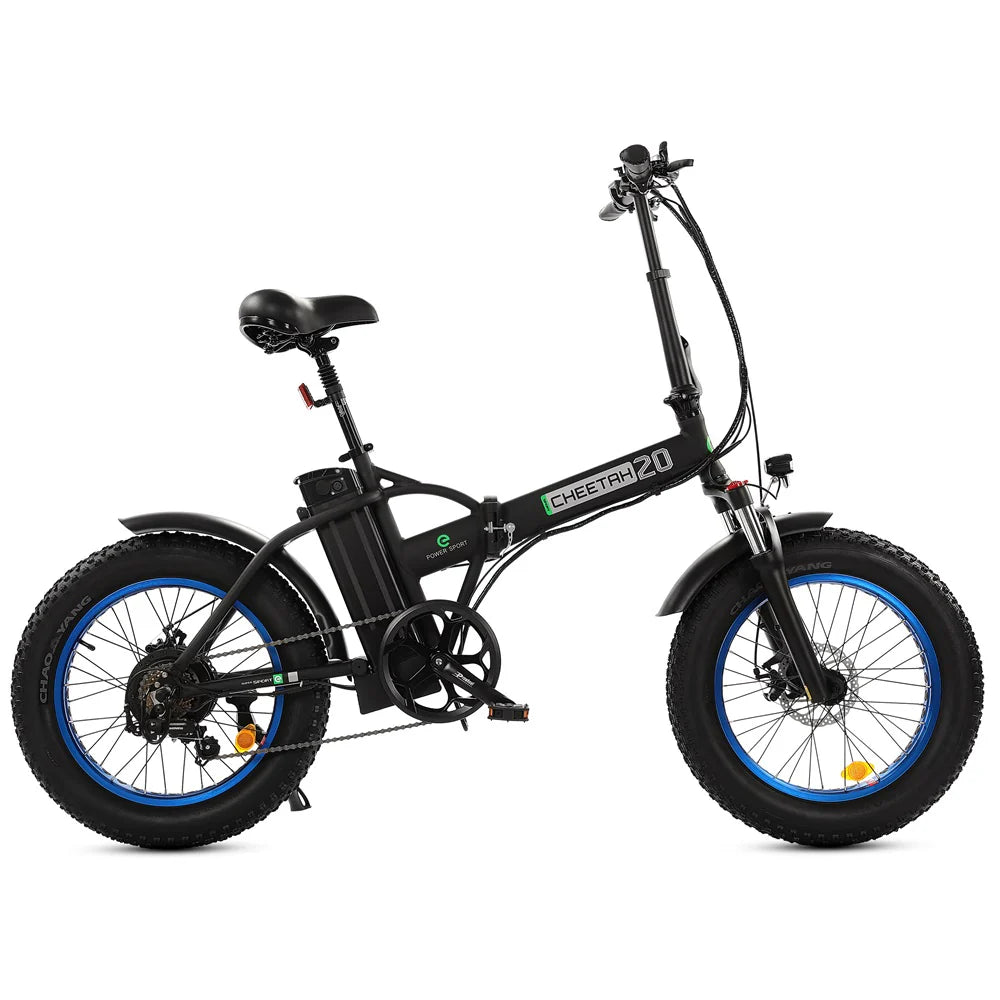 Ecotric 48V portable and folding fat ebike with LCD display