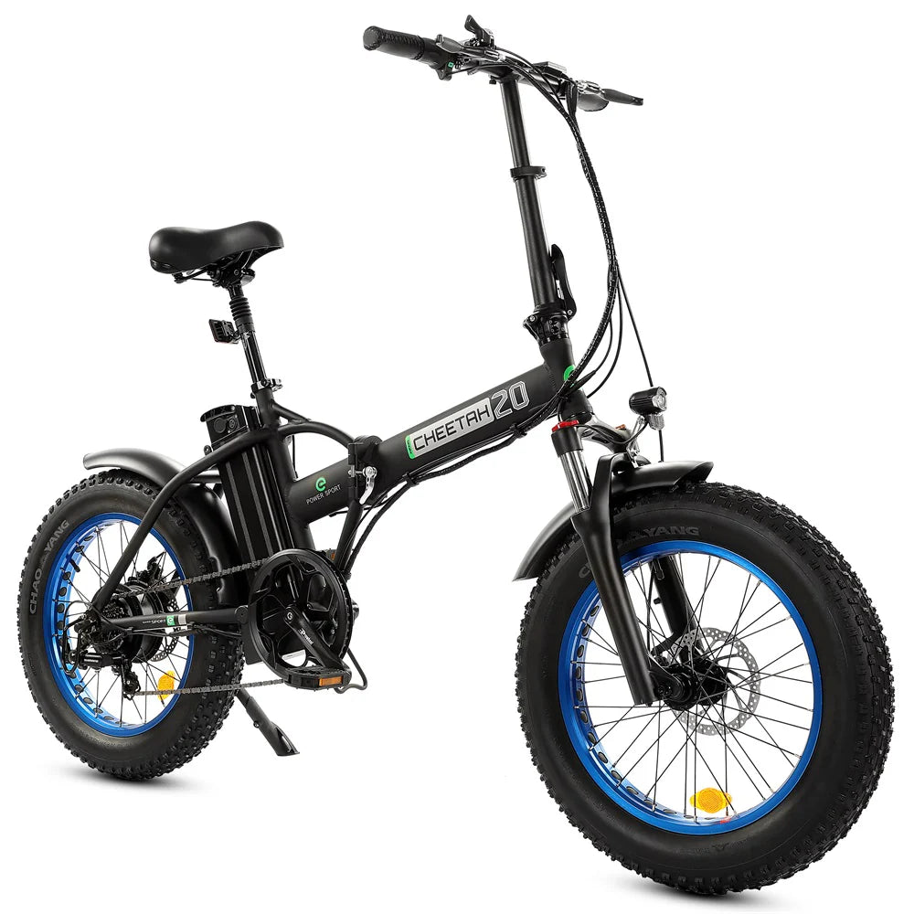 Ecotric 48V portable and folding fat ebike with LCD display