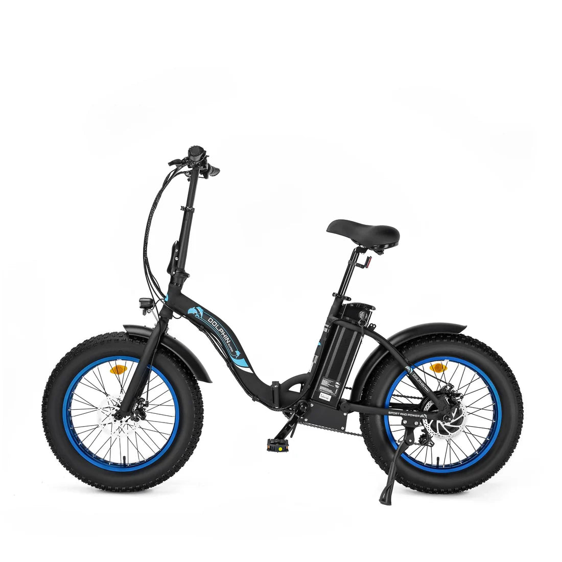 Ecotric Portable and folding fat bike model Dolphin