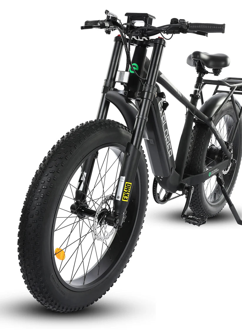 Ecotric Explorer 26 inches 48V Fat Tire e-bike with Rear Rack