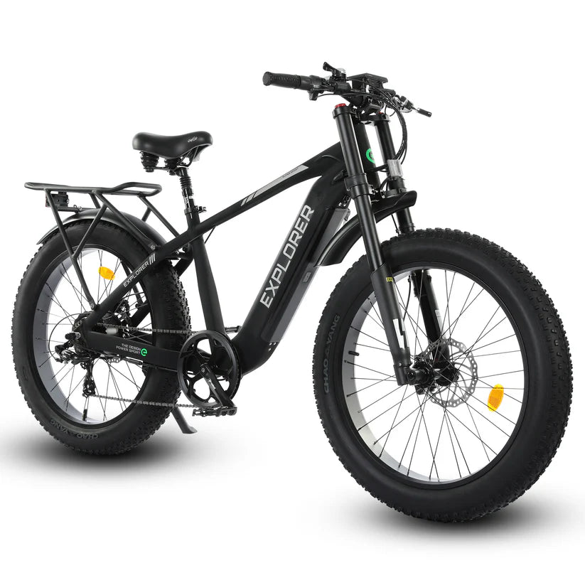 Ecotric Explorer 26 inches 48V Fat Tire e-bike with Rear Rack