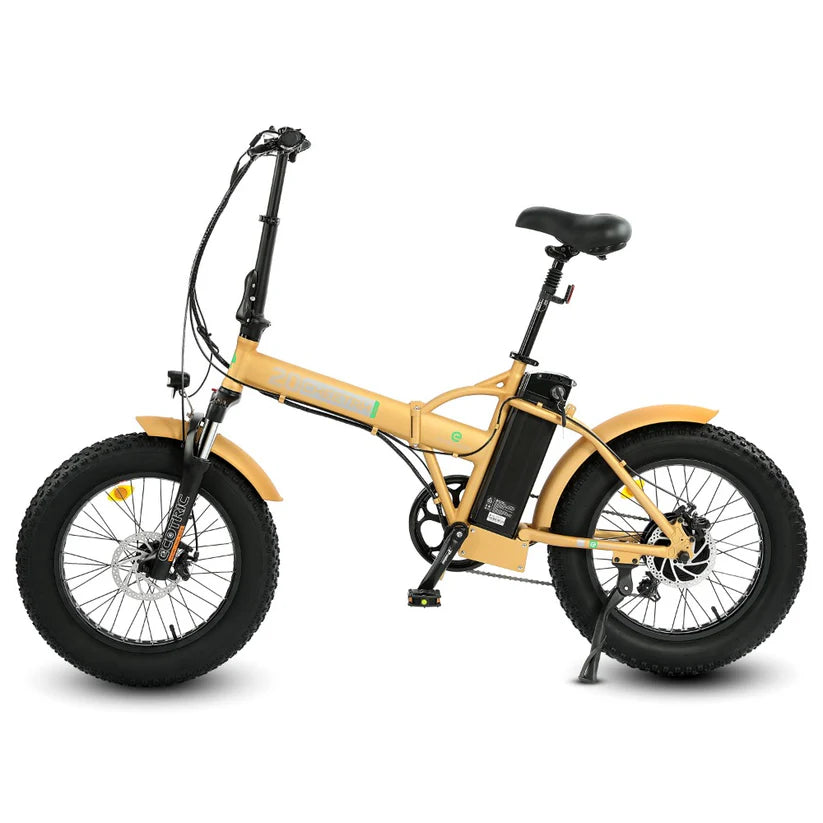 Ecotric 48V portable and folding fat ebike with LCD display