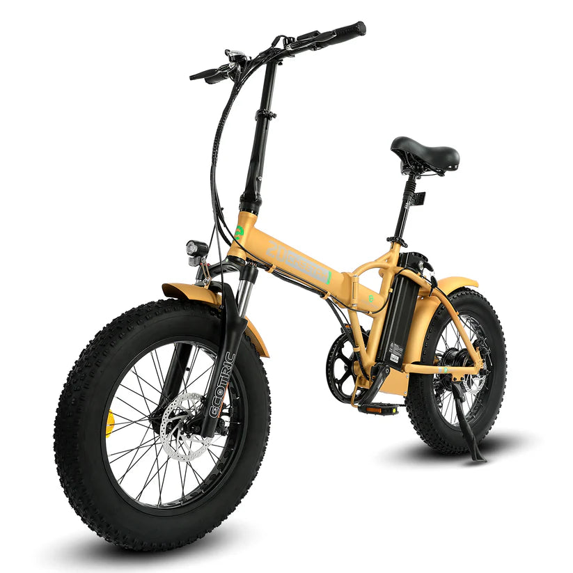 Ecotric 48V portable and folding fat ebike with LCD display