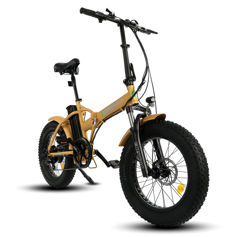 Ecotric 48V portable and folding fat ebike with LCD display